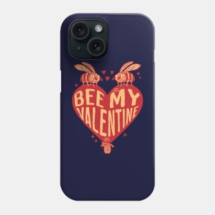 Bee My Valentine - Cute Bee Design for Valentine's Day Phone Case