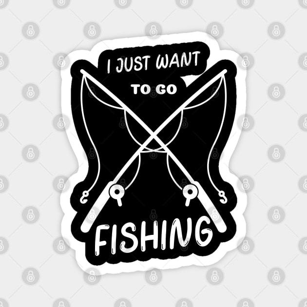 FISHING FISH FISHERMAN FISHING LOVER Magnet by FromBerlinGift