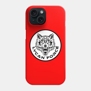 Lycan Force Werewolf Logo Design Phone Case