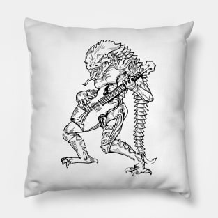 SEEMBO Alien Playing Guitar Guitarist Musician Music Band Pillow