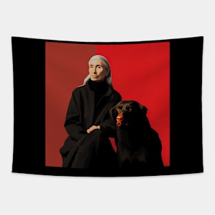 Jane Goodall Tapestry