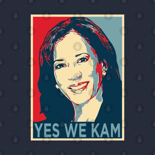 Yes We Kam | Kamala Harris Poster | Biden Harris 2024 by BlueWaveTshirts