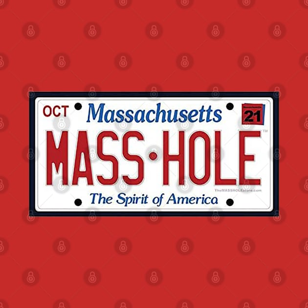 Masshole Plate by  The best hard hat stickers 