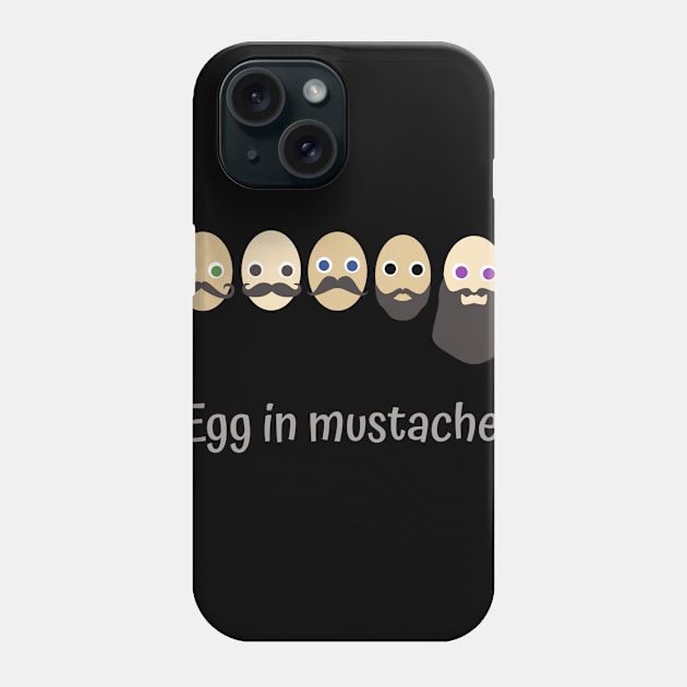 Egg in mustache Phone Case by Prince