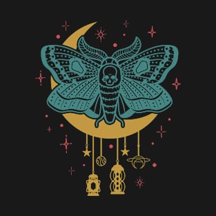 Eye moth with the moon T-Shirt