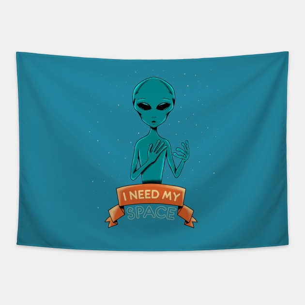 I need my space Tapestry by coffeeman