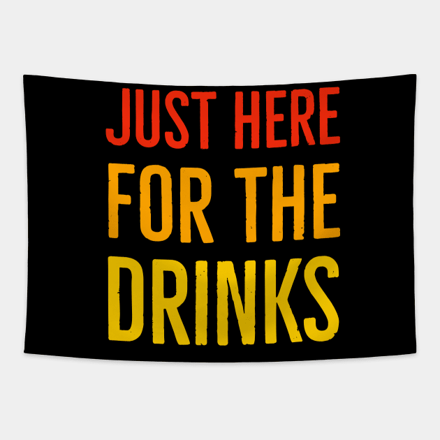 Just Here For The Drinks Tapestry by Suzhi Q