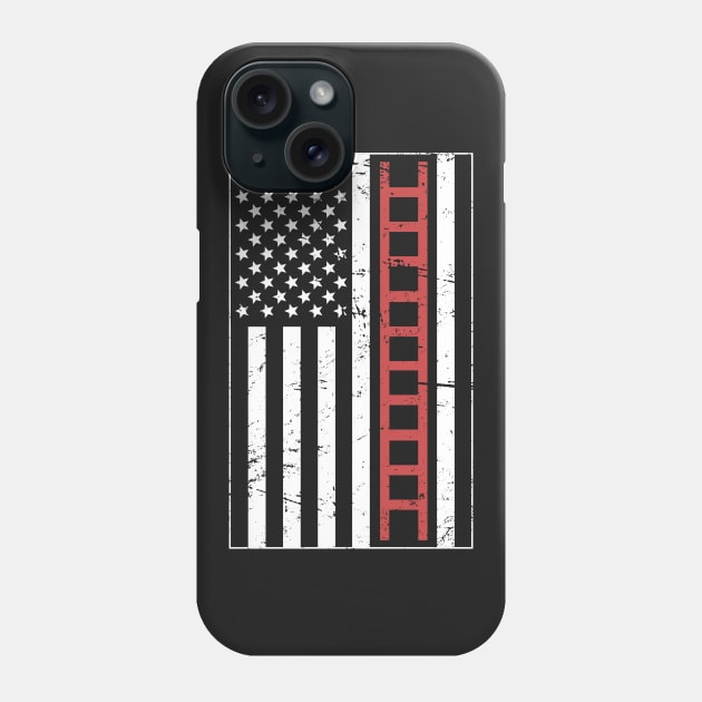 American Flag – Firefighter Ladder Phone Case by MeatMan