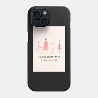 Merry Christmas & Happy New Year Greeting Card Phone Case