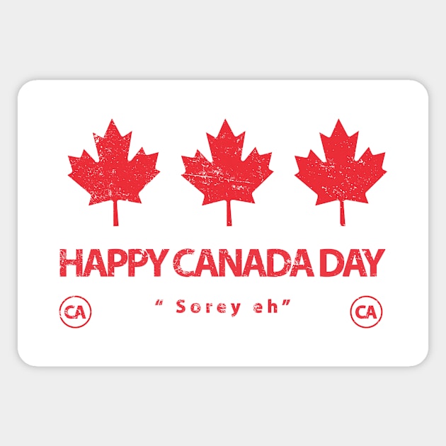 Happy Canada Day - Canada Day - Sticker | TeePublic