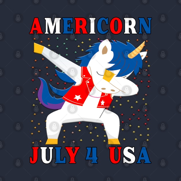 Americorn July 4th USA Star Spangled Banner. by Maxx Exchange