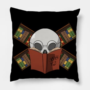 Librarians crew Jolly Roger pirate flag (no caption) Pillow