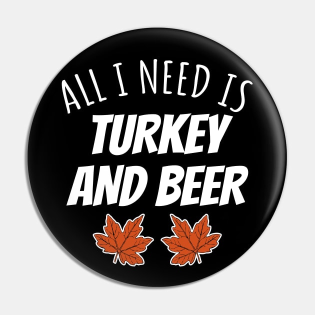 Turkey And Beer Pin by LunaMay