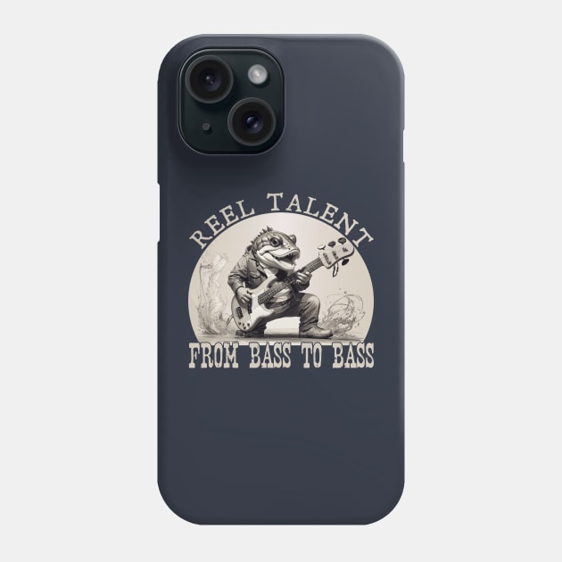 Reel Talent, From Bass to Bass Phone Case by Blended Designs