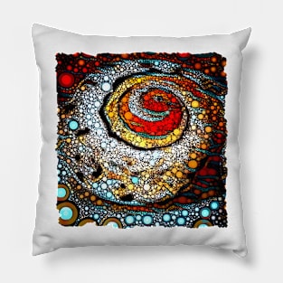 Spiral Seashell Mosaic Pillow