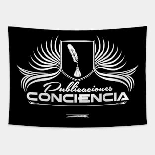 Publicaciones ConCiencia Logo White Tapestry