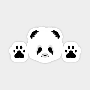 Panda head and foots Magnet