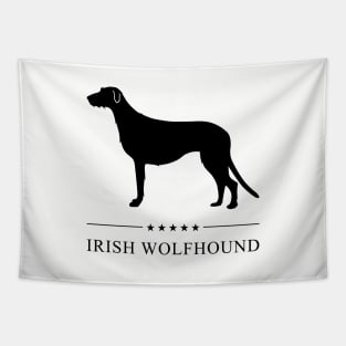 Irish Wolfhound Black Silhouette Tapestry