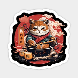 Ramen Kitty Magnet