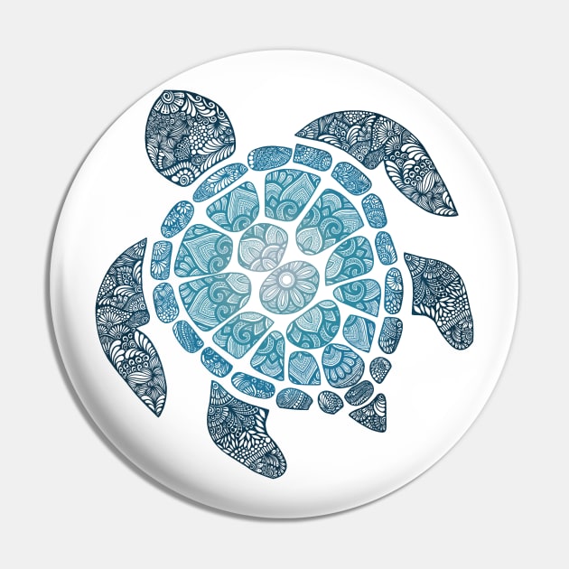 Turtley Turtle Pin by designsbygulmohar