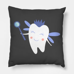 Tooth Fairy on Purple Pillow