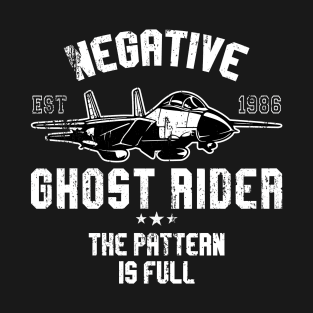 Negative Ghost Rider the Pattern is Full T-Shirt