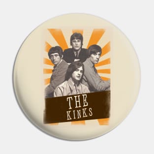 Vintage Aesthetic The Kinks 1980s Pin