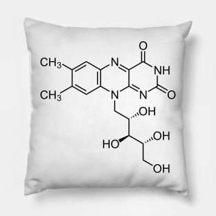 Vitamin B2 Riboflavin C17H20N4O6 Molecule Pillow