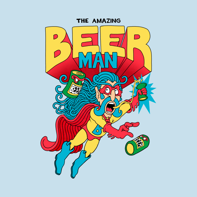 The Amazing Beer Man by Copenhagen Poster