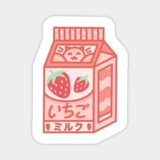 Strawberry Milk Magnet