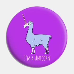 Funny Llama Unicorn Lllamacorn Pin