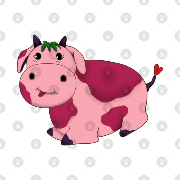 Adorable Strawberry Cow Pillow Pet by Africa