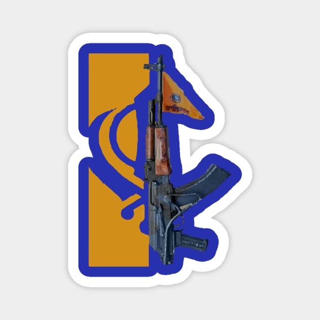 Khalistan AK47 Magnet by inkstyl