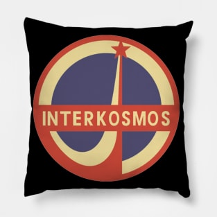 Interkosmos Russian Space Program Logo Pillow