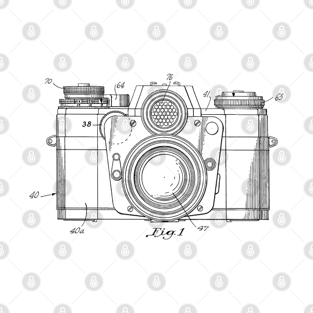 Camera Patent Print Vintage Design 1962 by MadebyDesign