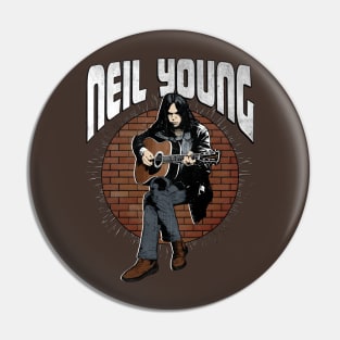 Neil Young and The Classic Guitar Pin