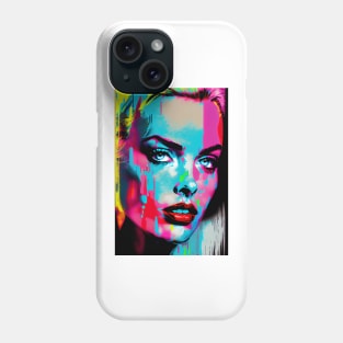 Modern woman in pop-art style portait Phone Case