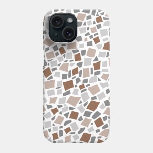 Broken Tiles Mosaic Pattern Brown Color Background GC-120-3 Phone Case