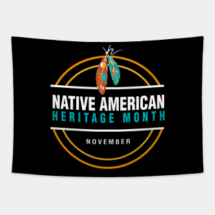 Native American Heritage Month logo design Tapestry