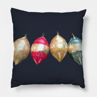 4 Brite and Shiny Ornaments Pillow