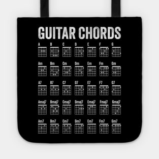 Guitar Chords Poster - Six String Tote