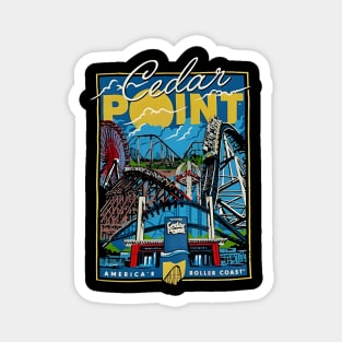 CEDAR POINT VIBES AMERICA’S ROLLER COAST Magnet