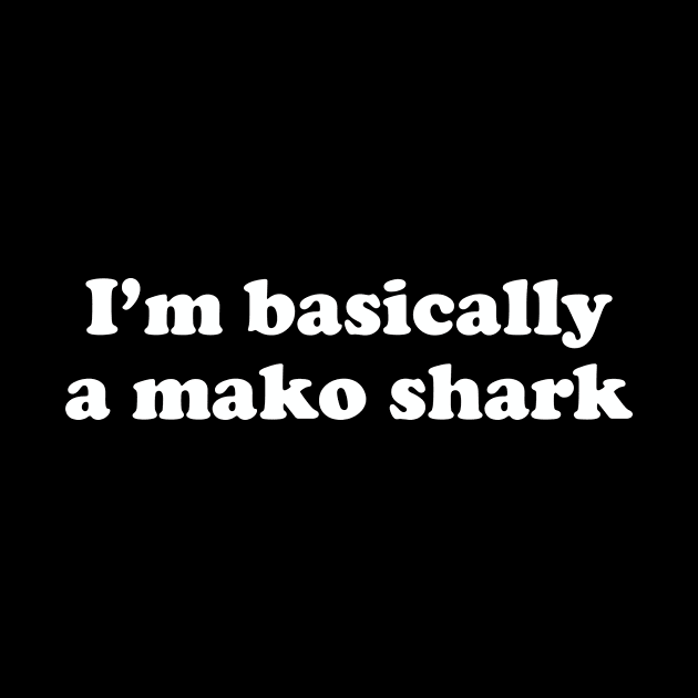 Funny Mako Shark Gift by JKFDesigns