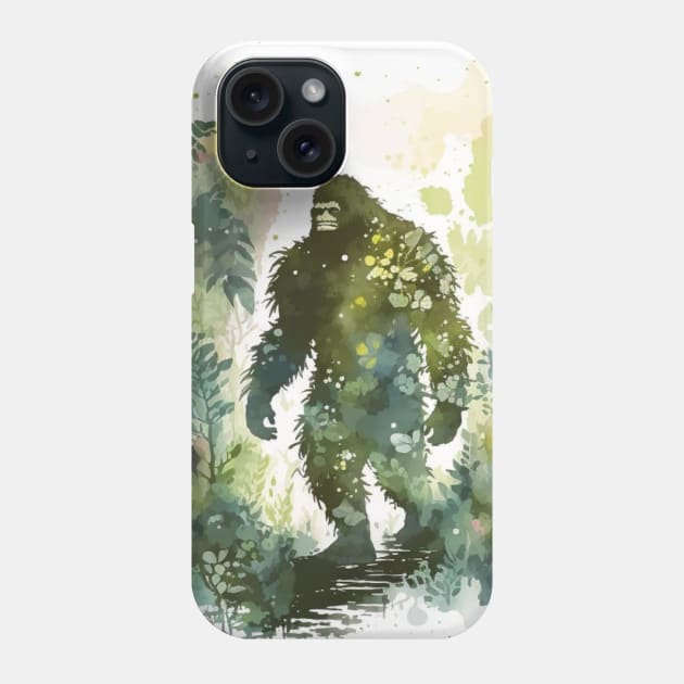 Bigfoot in the Foliage Phone Case by Star Scrunch