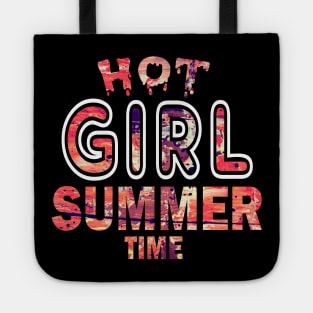 Hot Girl Summer Time Funny Summer Vacation Shirts For Girl Tote