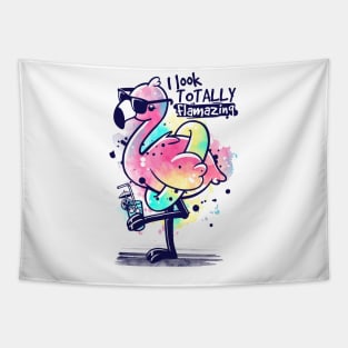 Flamazing flamingo Tapestry