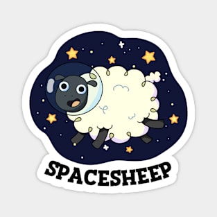 Space Sheep Cute Astronaut Space Sheep Puns Magnet