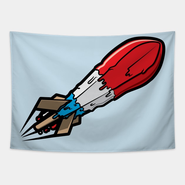 Sweet Rocket - Solo Tapestry by jepegdesign