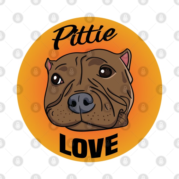 Pittie Love Pitbull Design by Twistedburt