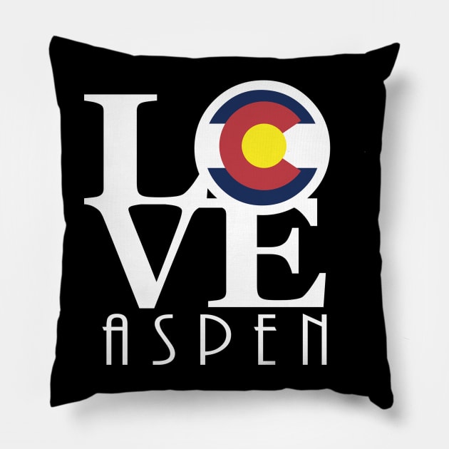 LOVE Aspen Colorado Pillow by HomeBornLoveColorado